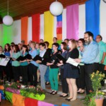 Moderation des Friedenslieder-Blocks durch Franz-Xaver Federhen